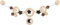 HEIMESS Kinderwagenkette Mond und Sterne mit Clips