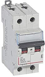 Disjoncteur DX³6000-2P 230 à 400V~ 25A - courbe B - 2 modules