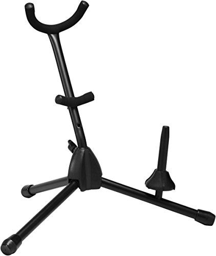 Titan faltbar Alt- oder Tenor-Saxophon Stand mit Single Flöte oder Klarinette Peg