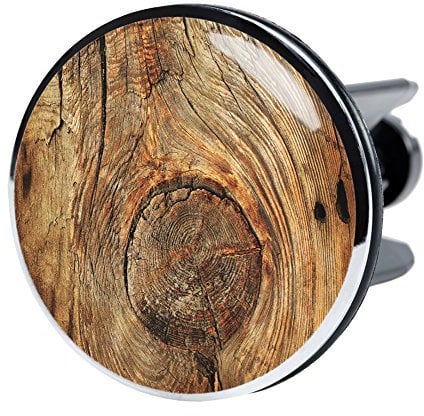 Sanilo XXL Waschbeckenstöpsel, viele schöne Stöpsel für das Waschbecken zur Auswahl, deckt den kompletten Abflussbereich ab (Rustikal XXL)