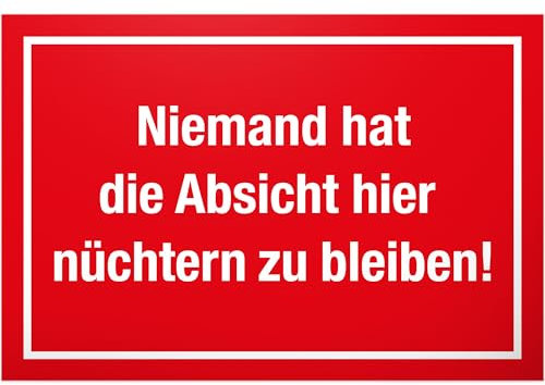 DankeDir! Nüchtern bleiben Schild mit Spruch - lustiges Geschenk für ihn Geschenkidee Geburtstagsgeschenk Männer Jungs Party Deko Zubehör Scherzartikel JGA - Accessoire Fotobox