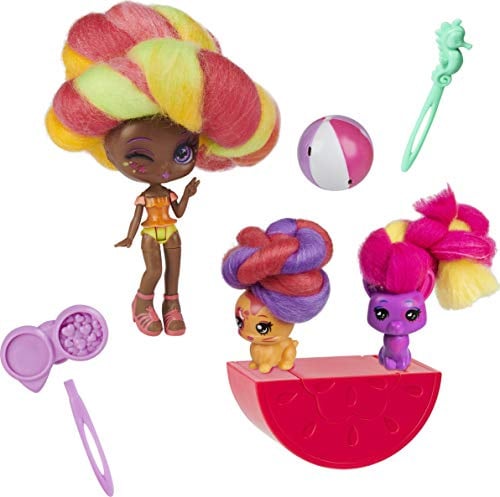 Candylocks Margo Punch Hair Toy Doll with Animals