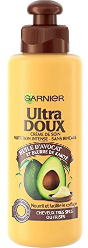 Garnier – Ultra Doux mit Avokadoöl und Sheabutter, Pflegecreme ohne Ausspülen, sehr trockenes oder krauses Haar, 200 ml, 1 Stück