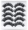 URAQT Falsche Wimpern, 5 Paare 3D Künstliche Wimpern Natürliche Dicke Lange Flauschige Wimpern, Curl Make-up-Wimpern, False Eyelashes, Schwarz (52)
