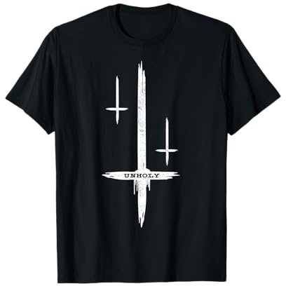 Satanic T-Shirt, Occult Tee,umgedrehtes Kreuz, unholy, Satan T-Shirt