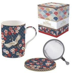 Easylife Easy Life - Coffret TISANIERE en Porcelaine Filtre INOX Okinawa