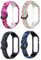 4 Stück Armband Kompatibel mit Samsung Galaxy Fit 2 Armband Ersatzarmband für Samsung Galaxy Fit 2 Fitness Tracker Silikon Weich Bunt Bedrucktes Musterband mit Metallschnalle Zubehör (4-D Farbe)