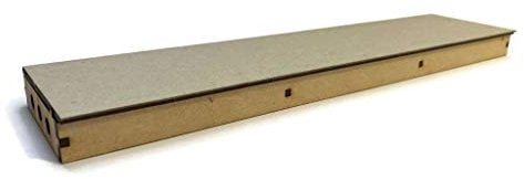 Scale Model Scenery LX403-OO Single Sided Long Straight Platform (280mm x 66mm) (Pack of 2) For OO Scale Model Railway Layouts & 1:76 Diecast Dioramas