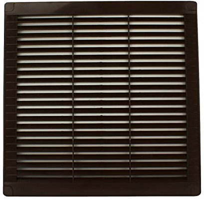 VONLIS® Haeusler-Shop - Rejilla de ventilación (plástico, 250 x 250 mm), color marrón