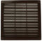 VONLIS® Haeusler-Shop - Rejilla de ventilación (plástico, 250 x 250 mm), color marrón