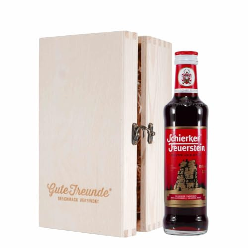 Schierker Feuerstein 0,35L mit Geschenk-Holzkiste