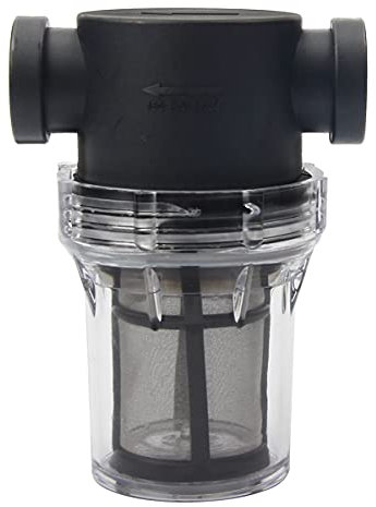 Sinolofty Filtre de pipeline, filtre de pompe à eau 1/2 avec tamis en acier inoxydable 100 mailles, filtre en maille en ligne pour l'irrigation du jardin