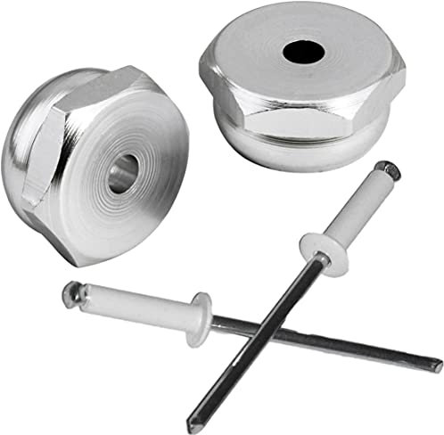 Nietenkappen für Nummernschild, Italien, silberfarben