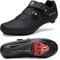 Scarpe da Ciclismo da Uomo Scarpe da Bici da Strada Compatibile con SPD e Delta Blocco Pedale Scarpe da Bicicletta Peloton Antiscivolo Traspiranti Tutto Nero 265