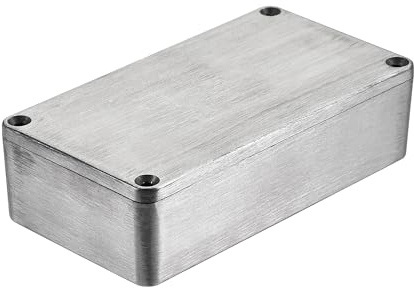 sourcing map Gitarren Pedal Effekt Gehäuse Aluminum Boxen 112mm x 60mm x 31mm