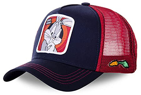 CAPSLAB Looney Tunes Trucker Cap (Bugs Bunny 5), Bugs Hase 5