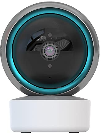 Forrader Smart Security Camera Indoor, IP Home Camera with Motion Tracking, 360° Rotational, 1080P,Night Vision, 2-Way Audio Works with Alexa & Google Assistant