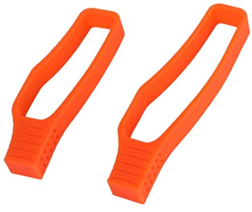 U/ D Fahrrad-Kettenschutz aus Silikon, Kettenstrebenschutz, Fahrradrahmen-Kettenschutz, Schutz für Mountainbike/BMX/MTB/Rennrad, Orange