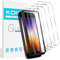 Kokio Lot de 4 Verre Trempé pour iPhone SE 2022, iPhone SE 2020 et iPhone 7, iPhone 8, Film Protection écran Sans Bulles,Dureté 9H, 0,33mm HD Ultra Transparent Glass pour iPhone SE 3/2
