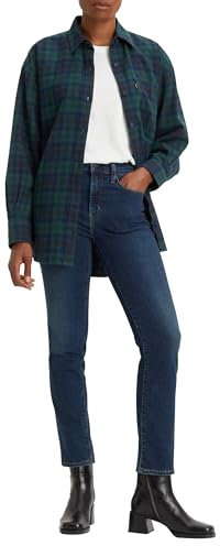 Levi's Femme Jeans 724 High Rise Straight, Blue Swell, 27W / 30L