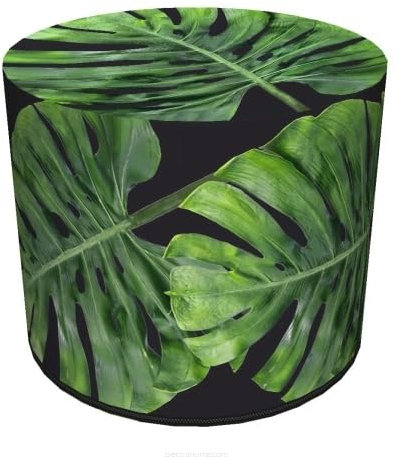 Bertoni Hocker Sitzhocker Pouf für Balkon & Garten Puff Codura Wetterfest 40 x 40 cm Garten Sitzsack Outdoor & Indoor Runder Sitzpouf mit abnehmbarem Bezug Waschbar Galapagos Night