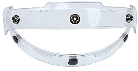 Ronyme Adaptateur Universel pour Moto pour 3 Snap Bubble Shield Visor Base Rabattable pour Demi-Casque 3/4, Casques de, avec charnière, dégager