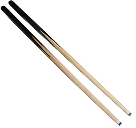 TGA Sports 91,4 cm Holz-Billard-Queue-Sticks Shorty-Queues für Kinder, Hartholz, Billardqueue-Sticks, 11 mm, zum Aufkleben, 2 Stück