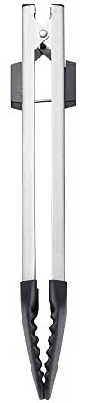 Fissler Pinza da cucina originale professionale in acciaio inox, grande silion, aiuto da cucina di alta qualità, argento