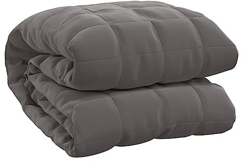 vidaXL Gewichtsdecke Grau 122x183 cm 9 kg Stoff