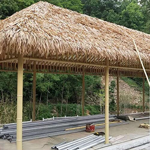 YXXSDP palmdach Veranda Gartenlaube Strohbedachung, Synthetische Künstliche Stroh Stroh Gras Dach Rolle, for Baraufsatz Schwimmbad-Cabana, Simulation Gras Feuerhemmend (Size : 1pc)