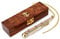 NKlaus 16cm Maritim Bootsmannspfeife mit Kette in der Holzbox aus Messing und Kupfer 11516