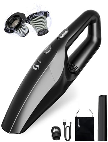 SERVOMASTER Handheld Vacuum Cleaner, Hand Held Vacuum Cordless with Washable HEPA Filter, Rechargeable Mini Vacuum Cleaner for Car, Home, Office, Pet