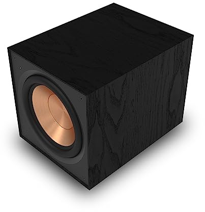 Klipsch Reference R-101SW 10” Front-Firing Subwoofer with All-new Spun-Copper 10” woofers and an All-Digital Amplifier for Premium Home Theater Sound in Black