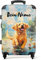 NoBoringSuitcases.com® Koffer personalisiert, Kinder Koffer, 67x43x25cm - Reisekoffer Kinder, Koffer hartschale - Hartschalenkoffer - Hund im bunten Wasser - Mittelgroß mit Rollen- Koffer mit Namen