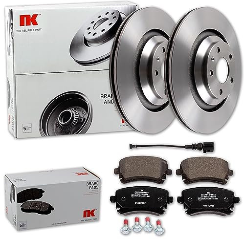 NK Bremsscheiben 330mm + Beläge hinten passend für A6 4F C6 Limo + Avant
