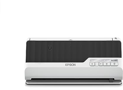 Epson DS-C490 Duplex Compact Desktop Document Scanner with Auto Doc Feeder (ADF)