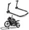 Gimisgu Motorradheber, Motorradheber Motorrad Vorne zum Aufbocken, Aufbockvorrichtung, breitenverstellbar, Wartungs-/Montagearbeiten für Motorräder bis 300 kg (Schwarz)
