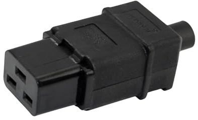 JSADZKJ IEC320 C19 AC-Netzadapter 16A/250V IEC C19 Weiblich3 Pins Adapter Steckdosenstecker IEC-Stecker Montage Adapter Abnehmbar PDU PSU UPS Power Connector