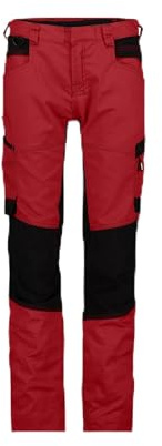 DASSY® Helix Women Stretch-Arbeitshose für Damen - Größe 40 - ROT/SCHWARZ