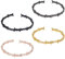 ANATTASOUL 4 Stück 4 Farben Gotisches Stacheldraht-Armband Für Herren Verstellbares Stacheldraht-Armband Manschette Punk-Brombeer-Kettenarmband Offenes Draht-Armband Schmuck Wikinger-Armreifen