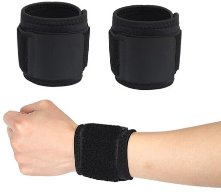 Katyjun 2 Stück Atmungsaktivem Wrist Wrap Handgelenk Bandagen Gym, Handgelenk Bandage mit Elastischen Klettverschluss