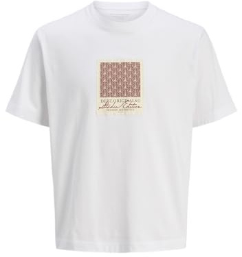 JACK & JONES Herren Jorislington AOP Front Tee Ss Crew Neck