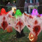 NEMMXUB Halloween Deko Geist Dekoration mit LED Lampenperlen Windsock Flagge Wiegen