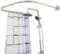 Tringle à rideau de douche, support d'arc rond en forme de U, paroi de douche en acier inoxydable, barre d'angle pour rideau de douche, pour salle de bain, cuisine, vestiaire