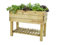 HOBBYTECH Carré Potager de Jardin sur Pied surélevé en Bois, Bac à semis Jardiniere Bois avec Rangement pour Les Outils, pour Amenagement Serre de Jardin - 81x61x45,5