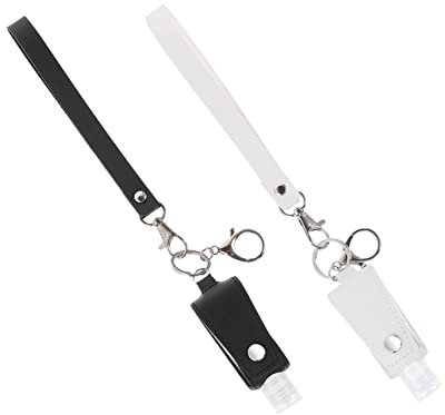 WOONEKY 2pcs Hand Keychain Empty Bottles Travel Keychain Bottle for Toiletries Washing up Liquid