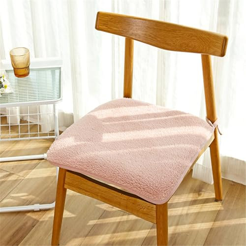 Hava Kolari Sitzkissen Stuhl, Bodenkissen Sitzkissen Kinderzimmer, Stuhlkissen Sitzkissen Weich Sitz Auflage, Sitzkissen Filz Rund Kinder Kissen Deko (Rosa,40 * 40cm)