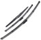 Limpiaparabrisas Parabrisas Para Peugeot 3008 Mk2 2017 2018 2019 2020 2021 2022 2023 Juego De Limpiaparabrisas Delantero Y Trasero LHD Parabrisas Cepillo De Ventana 28+16+12 Escobilla Limpiaparabri