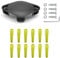 RUIITEN Testina per tagliabordi Bosch ART 23 SL, ART 2300, ART 23-28, ART 26 SL, ART Easy (1 testina per tagliabordi, 12 lame+4 set di viti)