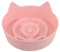 GRIRIW Bol à Nourriture pour Chat avec Oreilles Plastique Antidérapant à Alimentation Couleur Rose pour et Petits Animaux Base Stable Favorise Une Meilleure Digestion